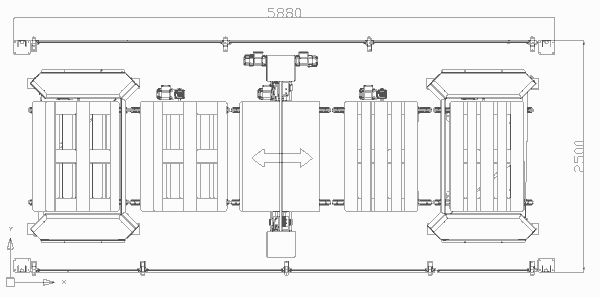 OPTIMUM 300 – Automatisches Einführen und Vereinzeln von Paletten