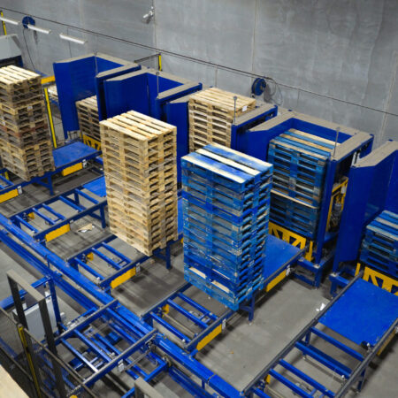 Brugt Sorteringsanlæg til EUR, LPR, CHEP og Plastik paller